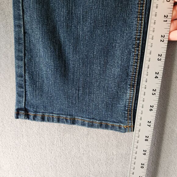American Rag Womens Cie Jeans Size 5 Short Boot Cut Low Rise Medium Blue - Picture 5 of 9